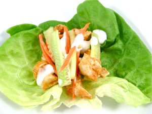 hot wings lettuce wraps photo