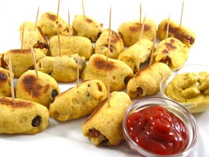 baked corn dog bites photo
