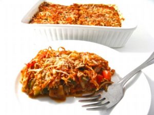 spaghetti pie photo