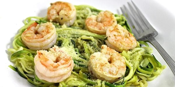 Skinny Shrimp Scampi over Low Carb Zoodles
