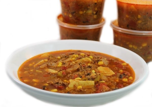 3-Beef Taco Tortilla Soup | Skinny Kitchen