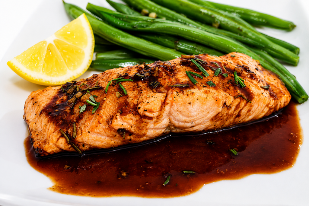 Amazing Balsamic Glazed Salmon | Skinny Kitchen