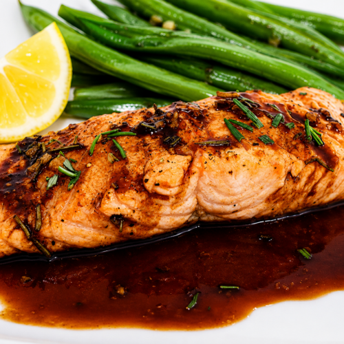 Amazing Balsamic Glazed Salmon | Skinny Kitchen