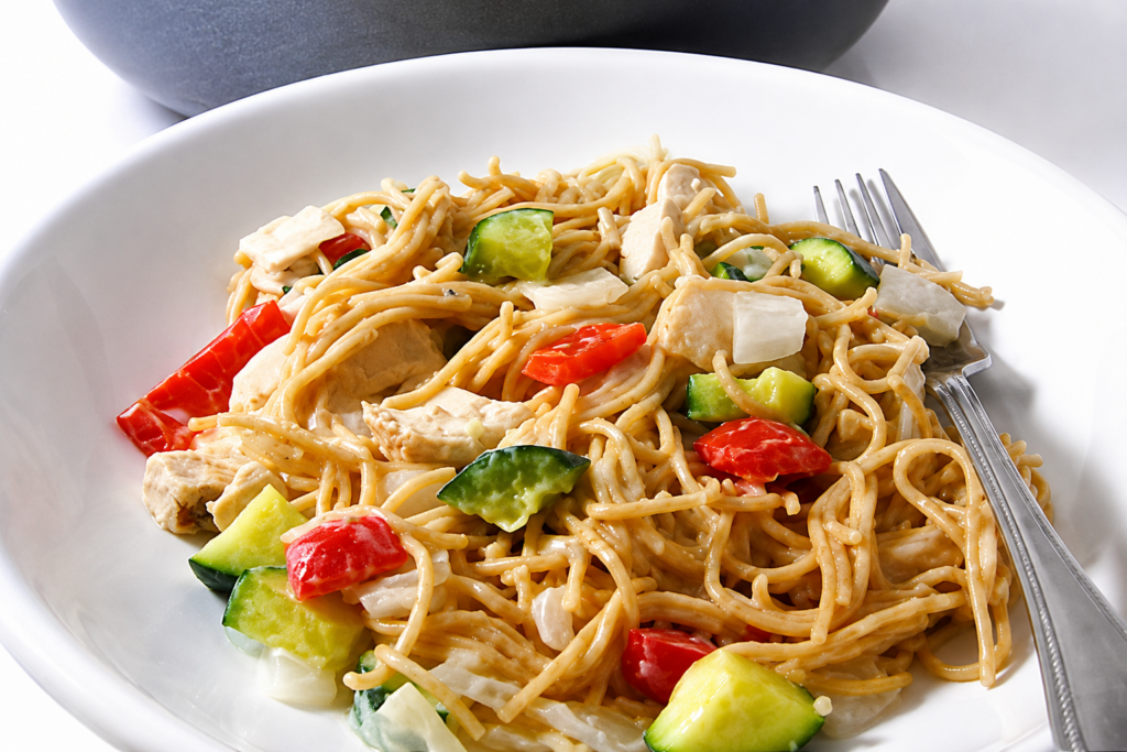 Easy Skillet Chicken Tetrazzini | Skinny Kitchen