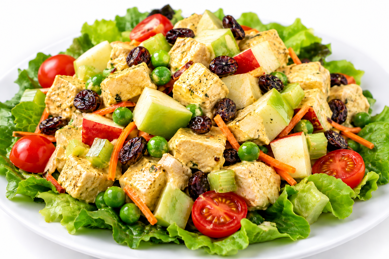 Skinny Chicken Curry Salad with Apples: Easy and Delicious!